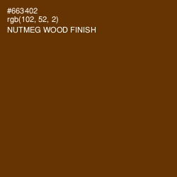 #663402 - Nutmeg Wood Finish Color Image